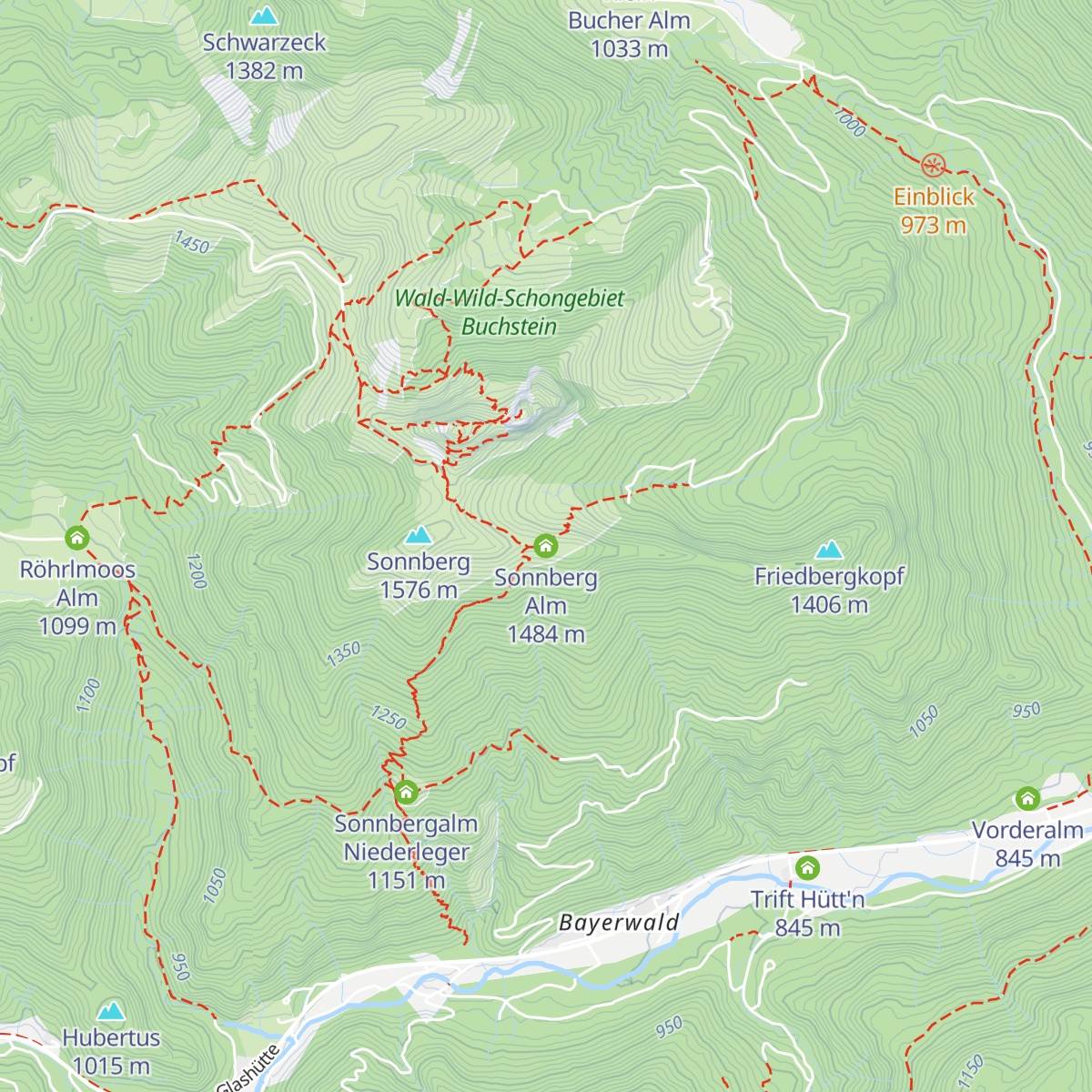 Sonnberg Alm map