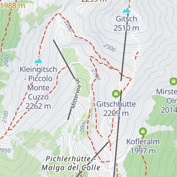 Map of Zasslerhütte