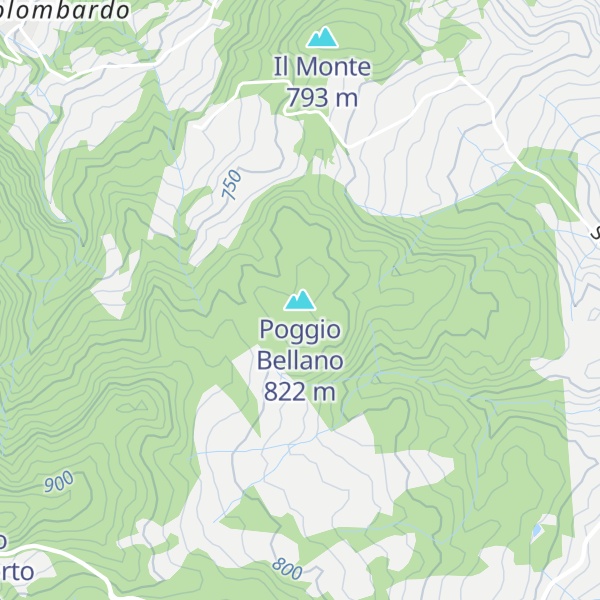 Map of Poggio Bellano