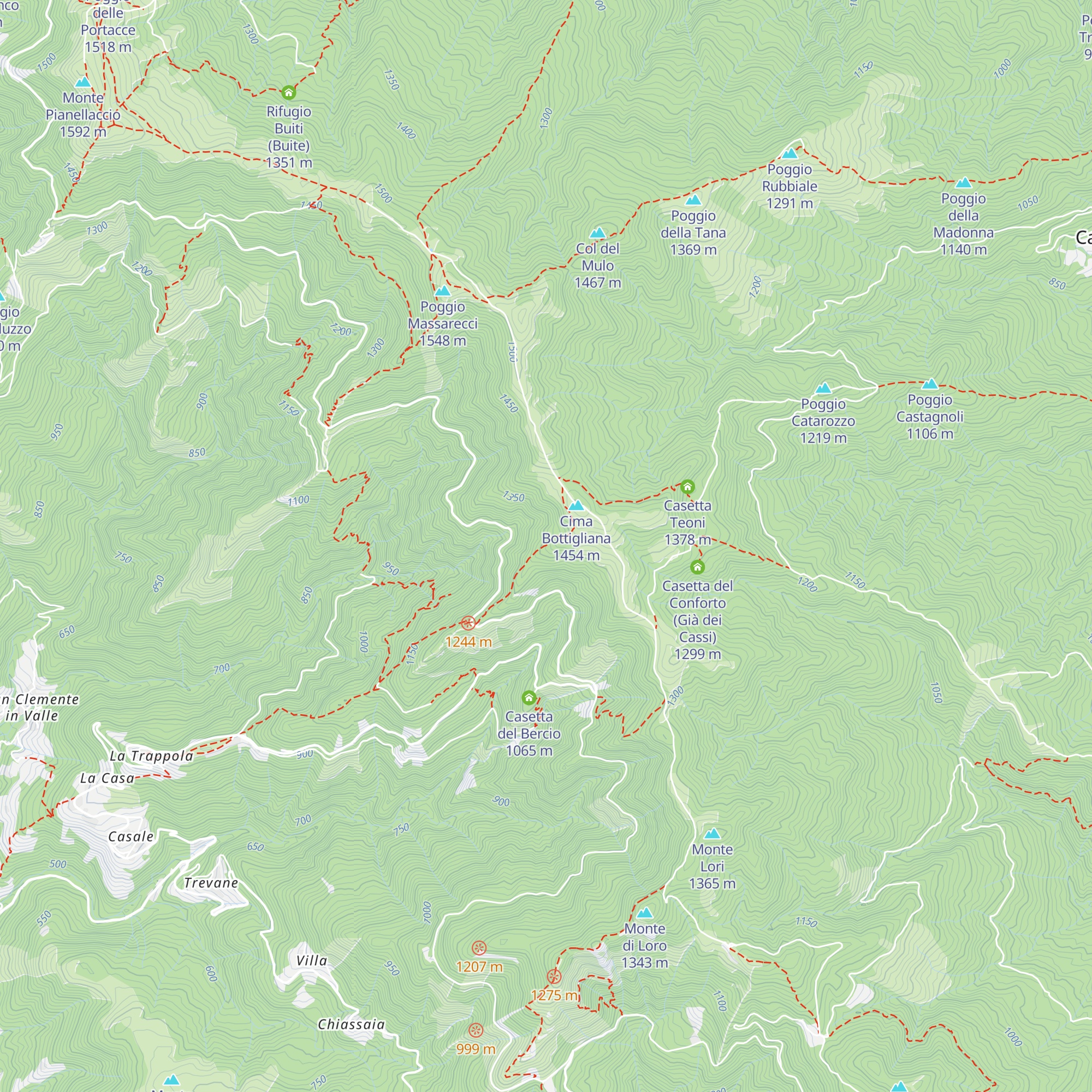 Casetta Bottigliana map