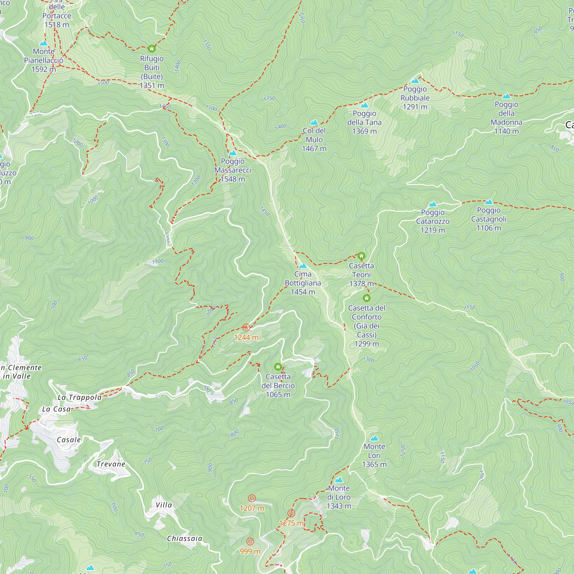 Casetta Bottigliana map