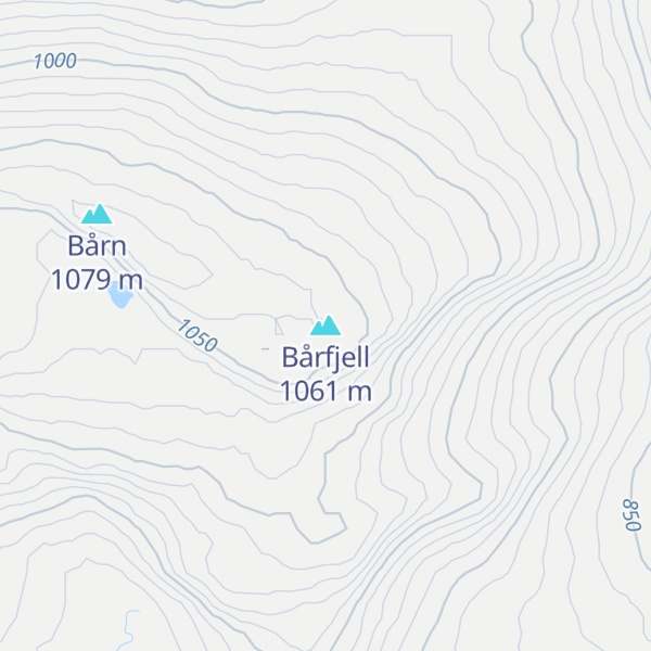 Map of Bårfjell