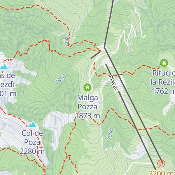 Map of Malga Pozza