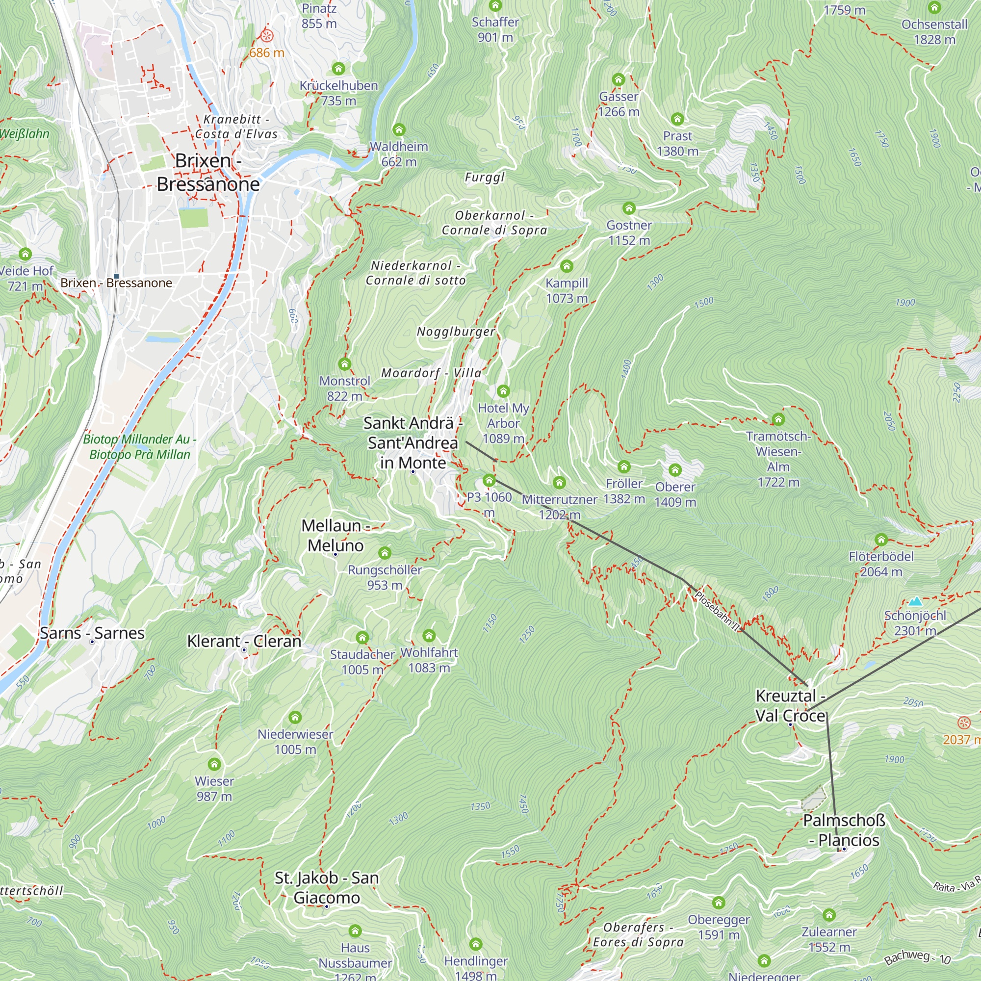 Plosestodl map