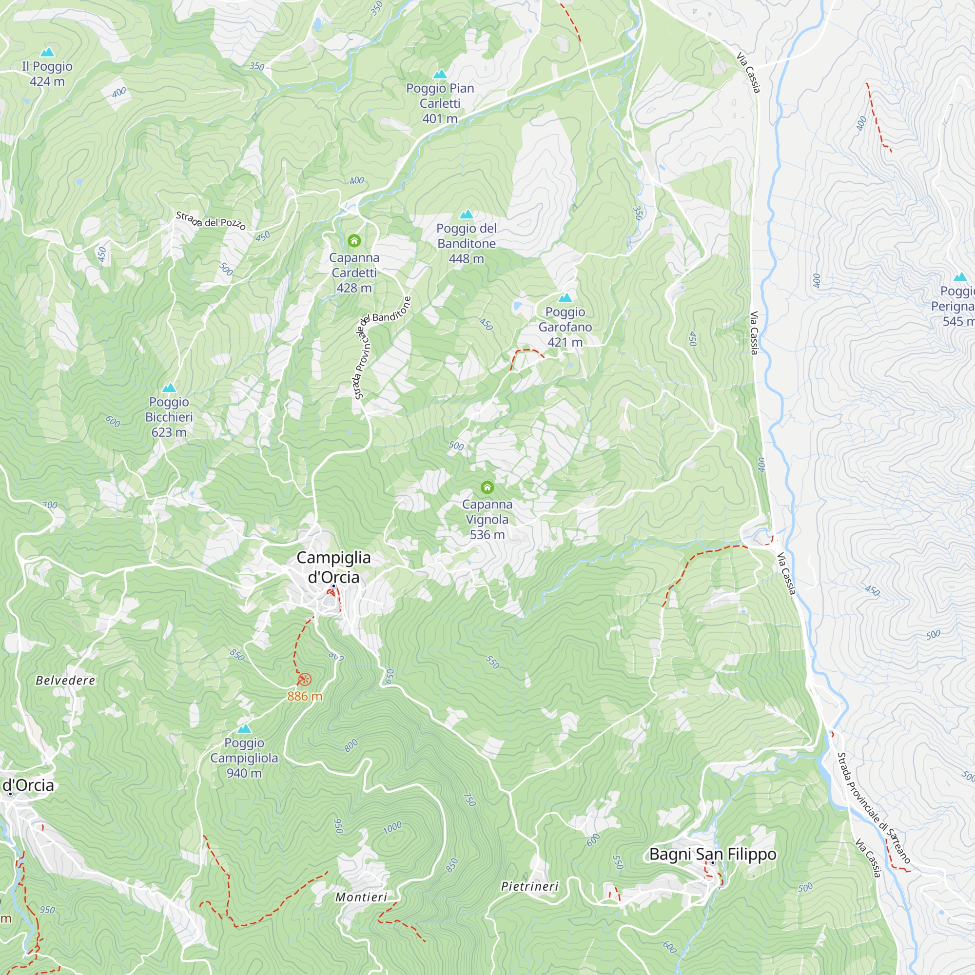 Capanna Vignola map