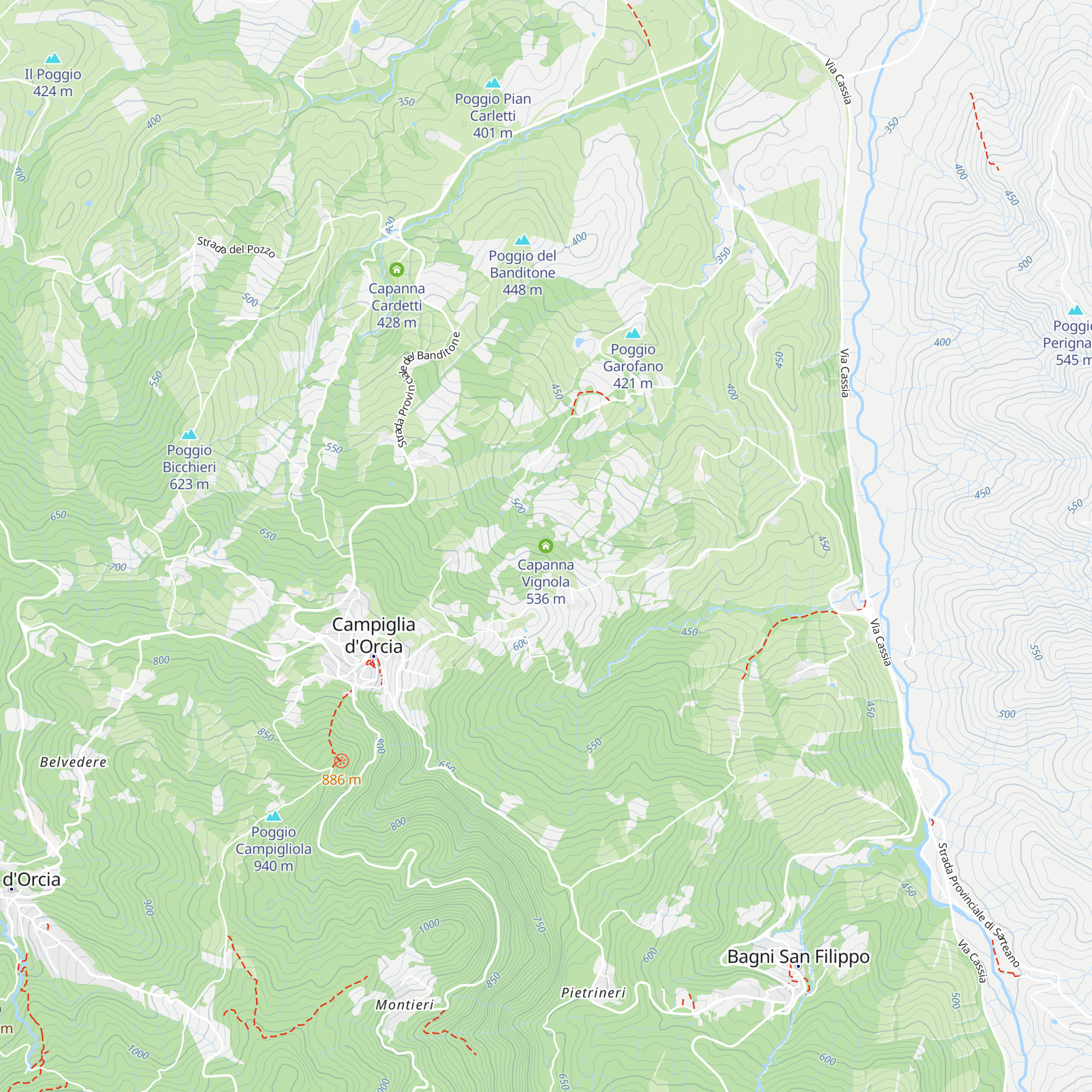 Capanna Vignola map
