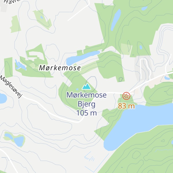 Map of Mørkemose Bjerg