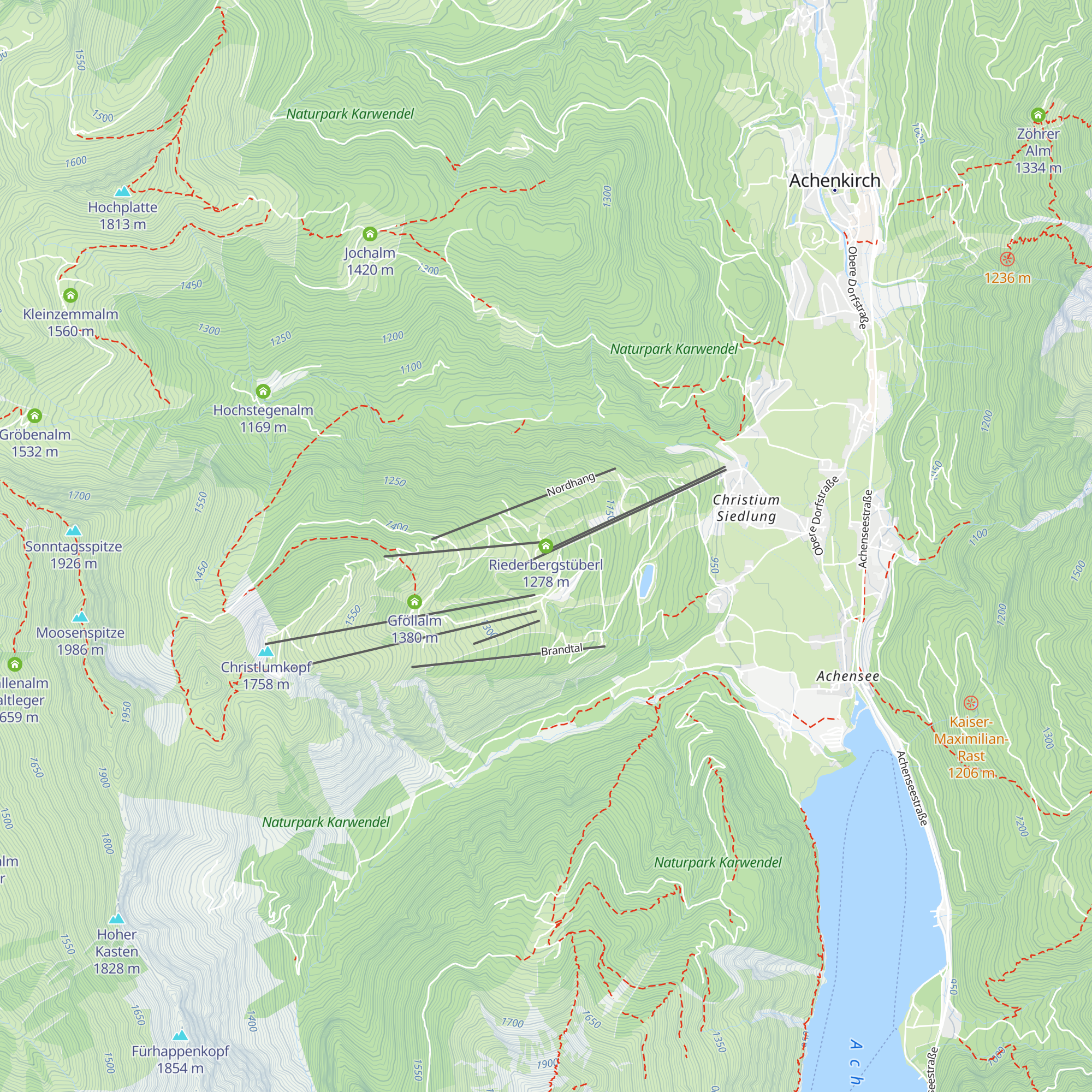 Riederbergstüberl map