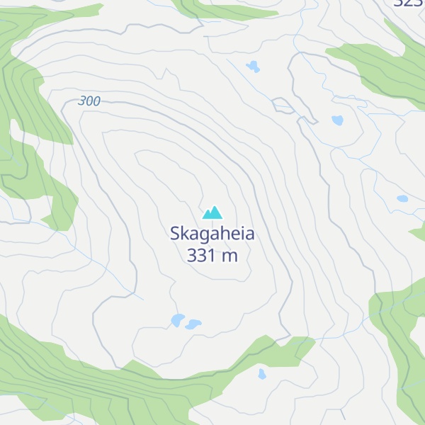 Map of Skagaheia
