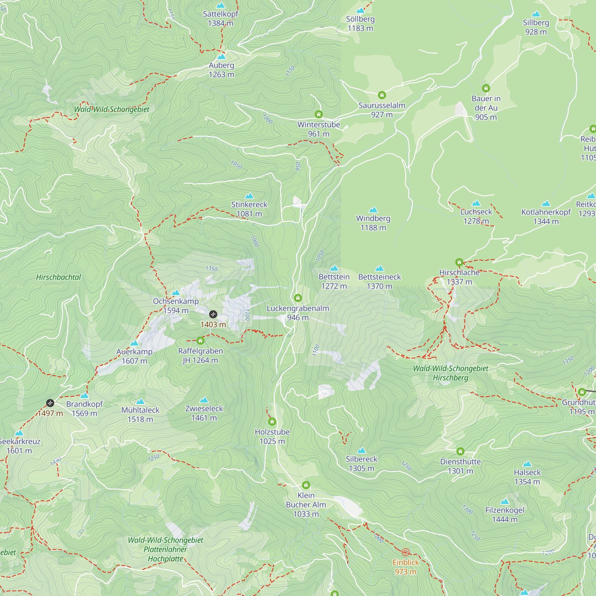 Luckengrabenalm map