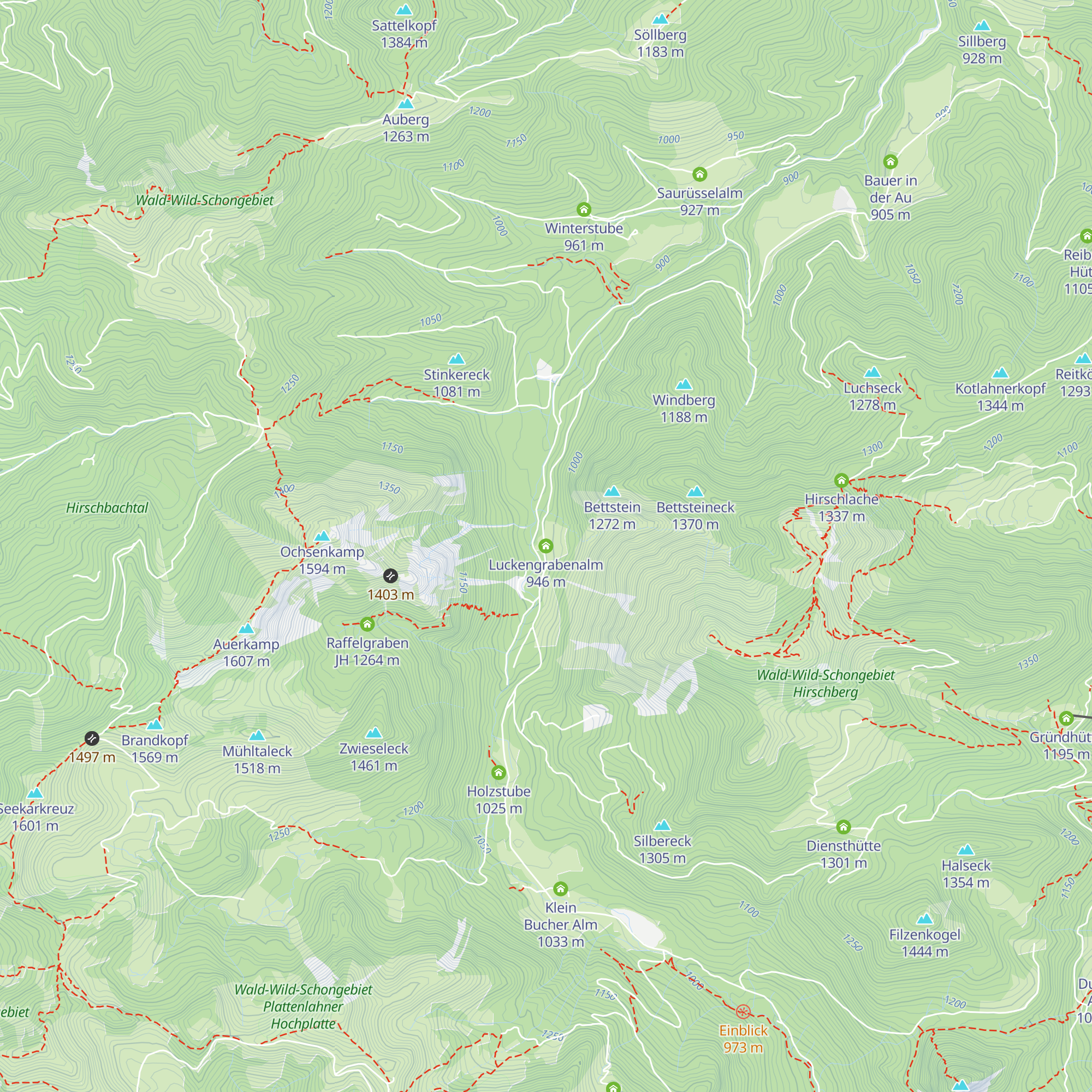 Luckengrabenalm map