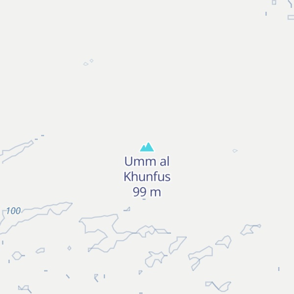 Map of Umm al Khunfus
