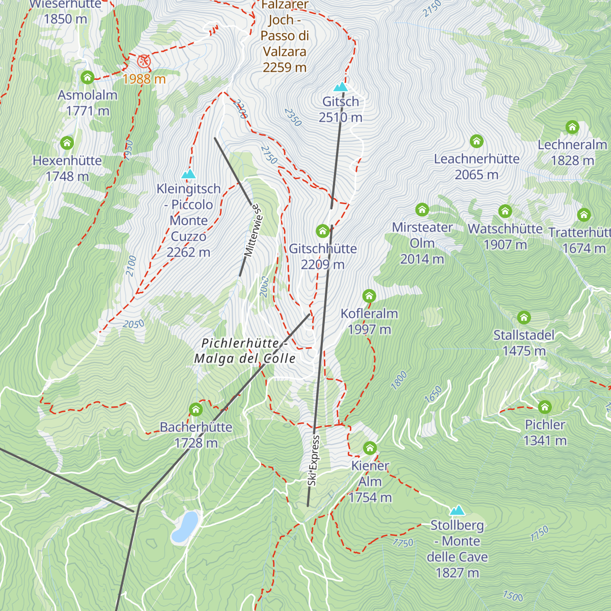 Nesselhütte map