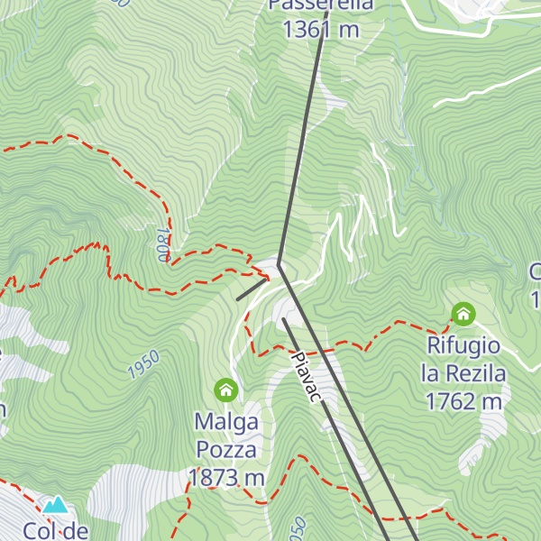 Map of Chalet Valbona
