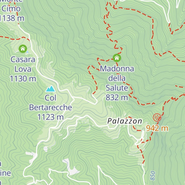Map of Malga Busa del Pozzo