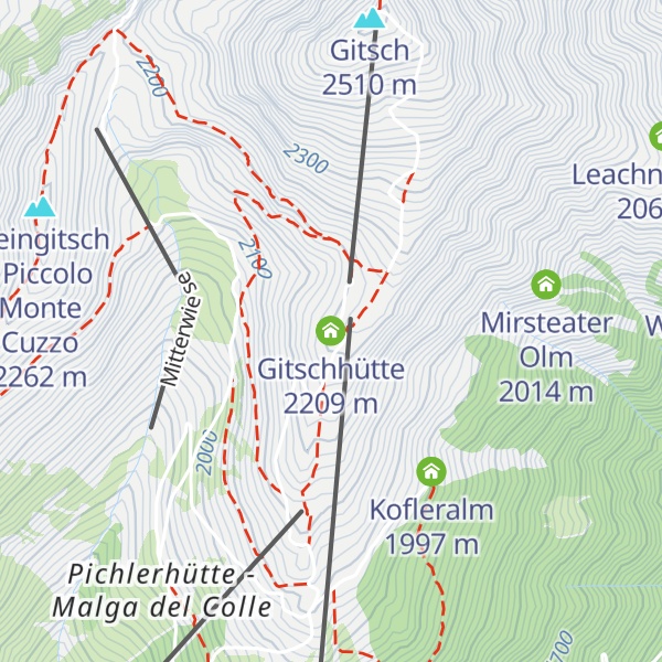 Map of Gitschhütte