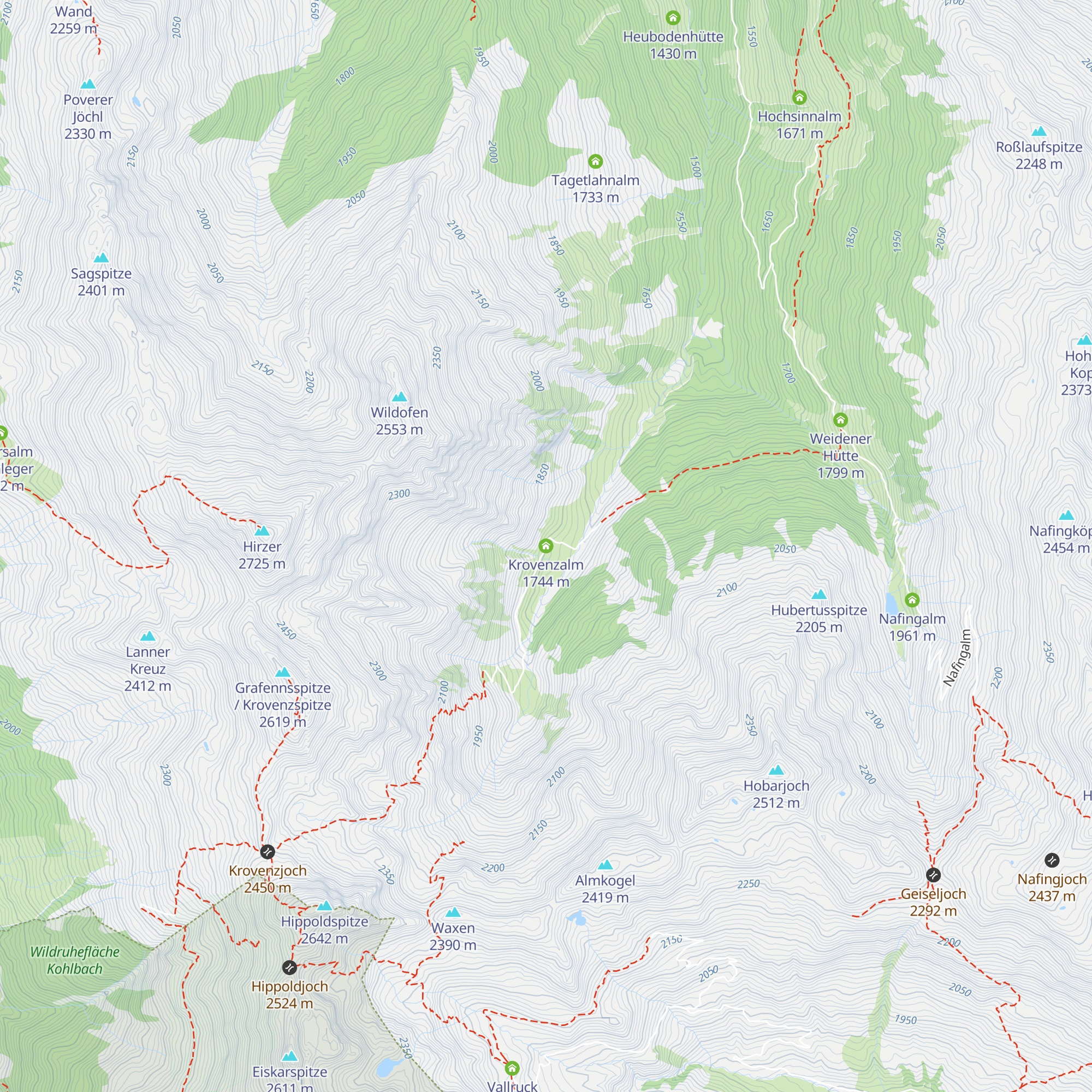 Krovenzalm map