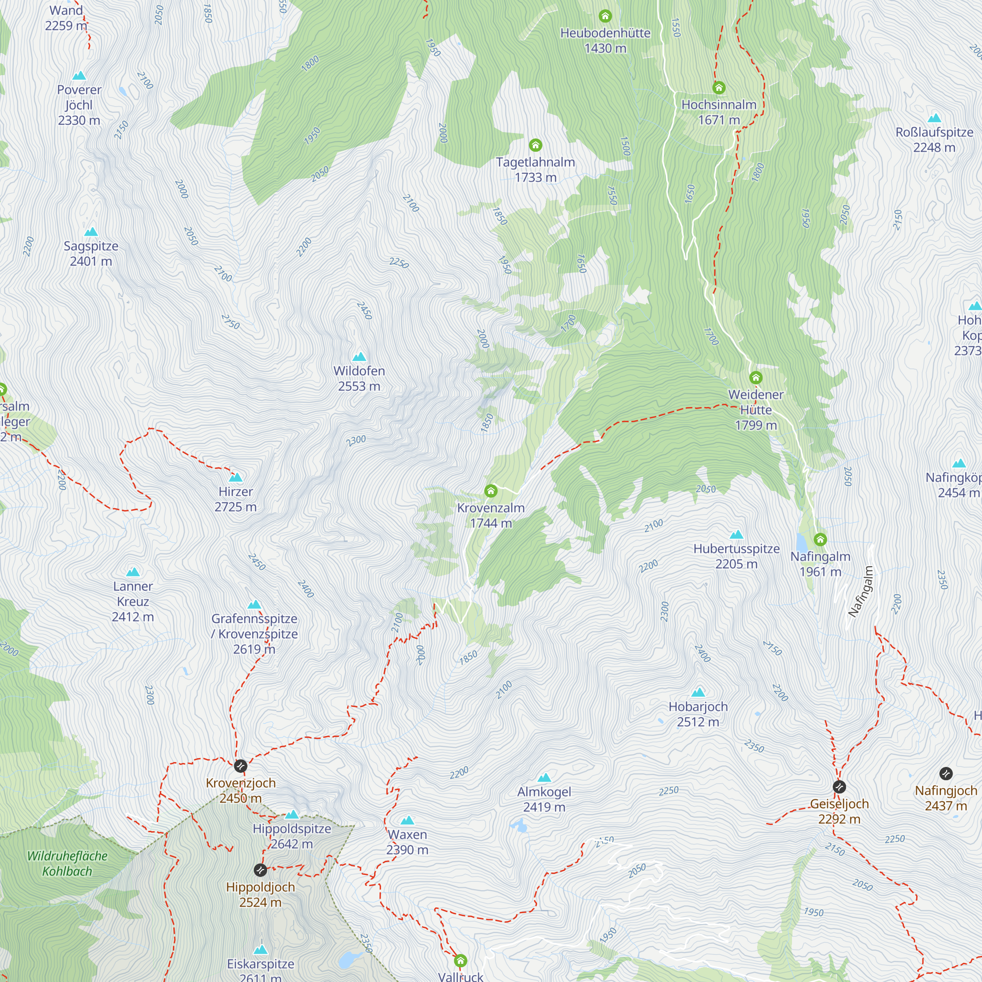 Krovenzalm map