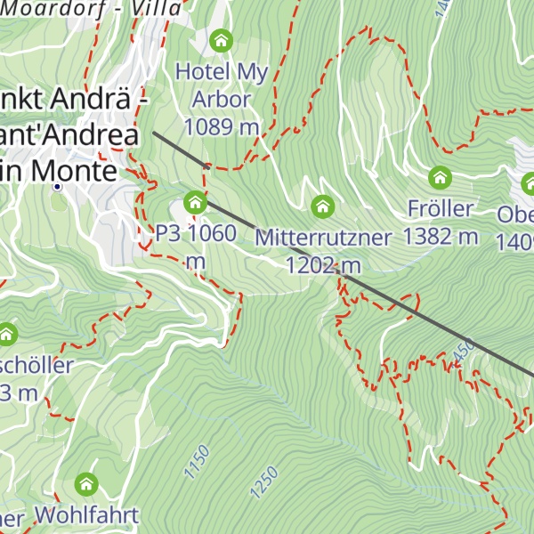 Map of Trametschhütte