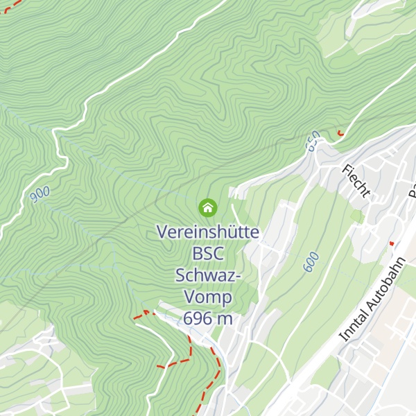 Map of Vereinshütte BSC Schwaz-Vomp
