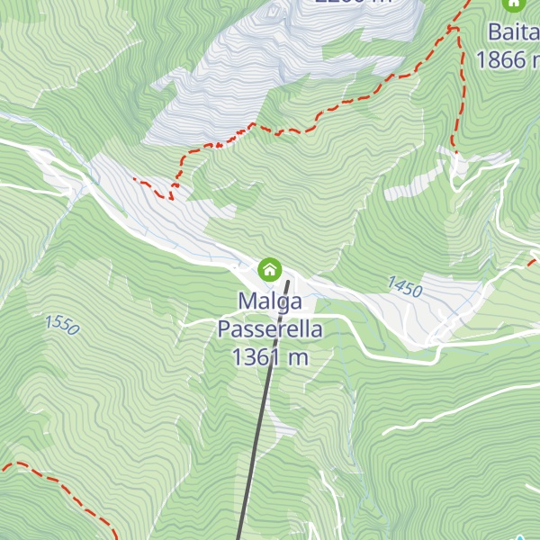 Map of Malga Passerella