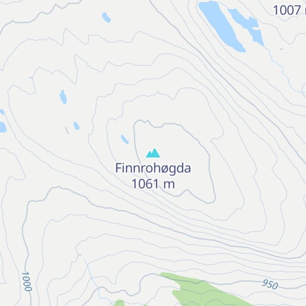 Map of Finnrohøgda