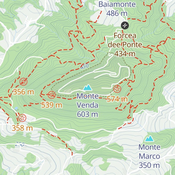 Map of Monte Venda