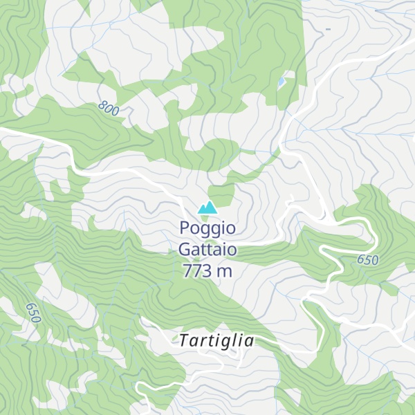 Map of Poggio Gattaio