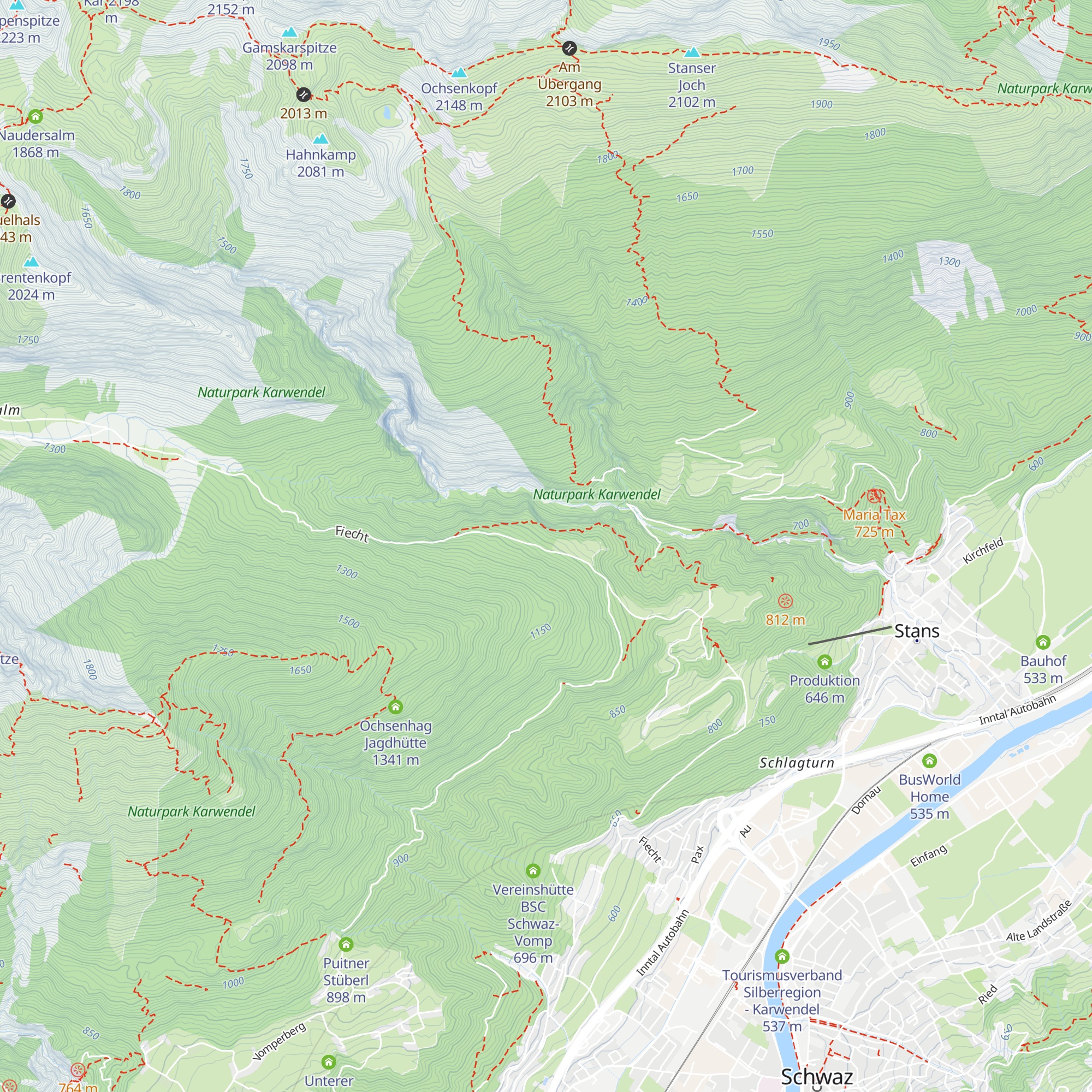 hunterwies hotel map
