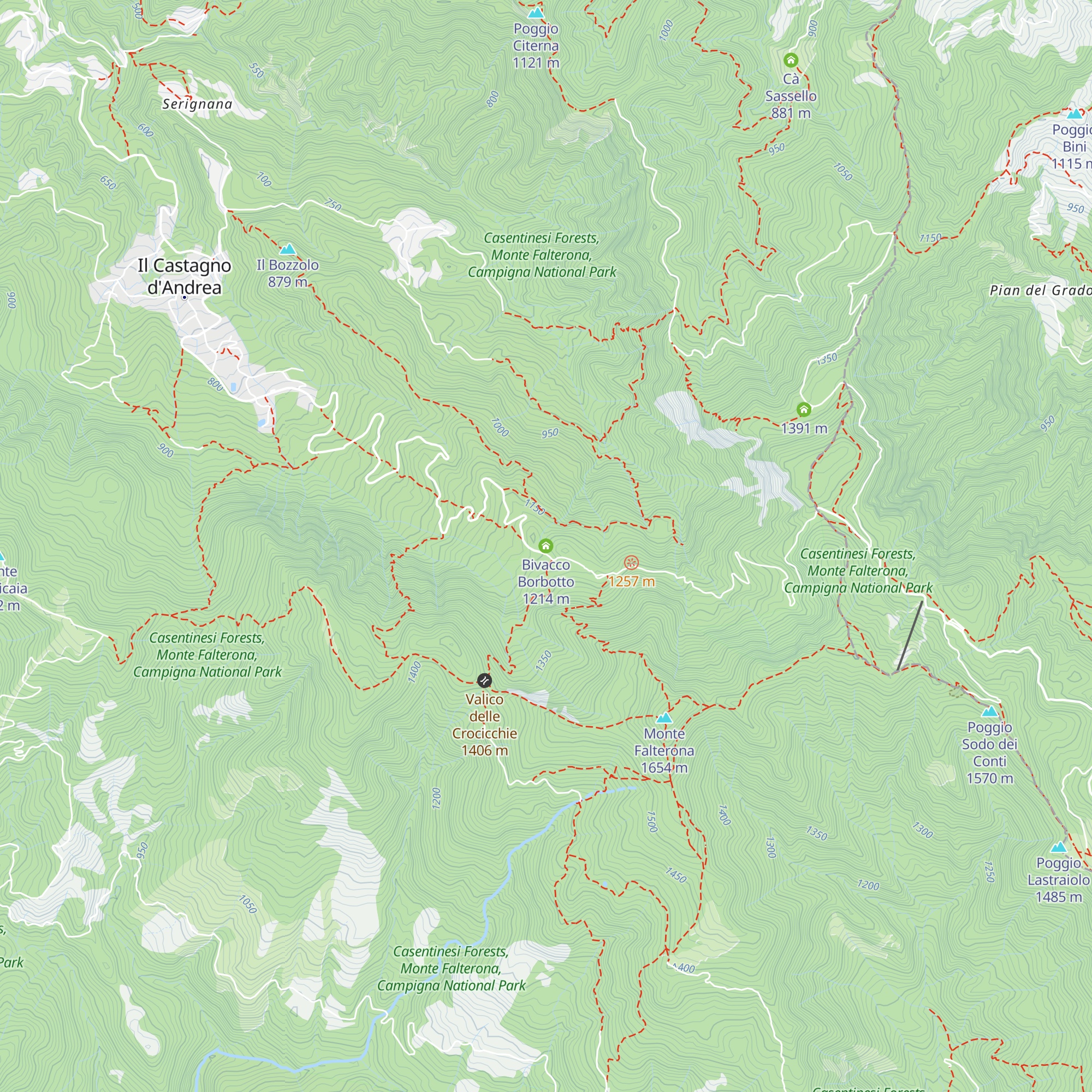 Bivacco Borbotto map