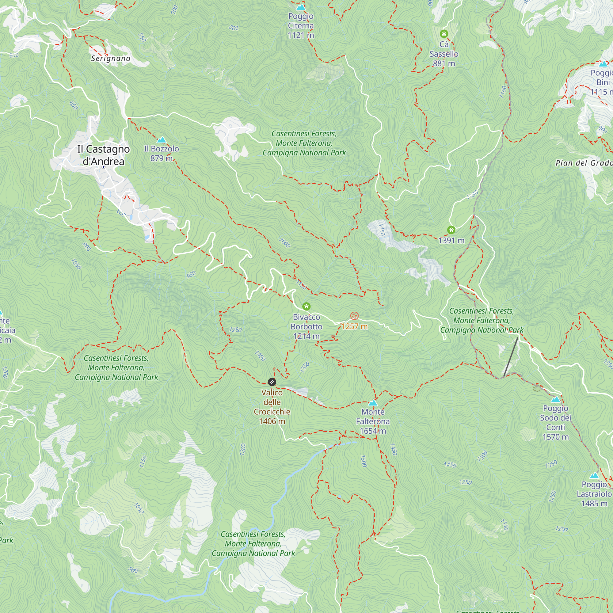 Bivacco Borbotto map