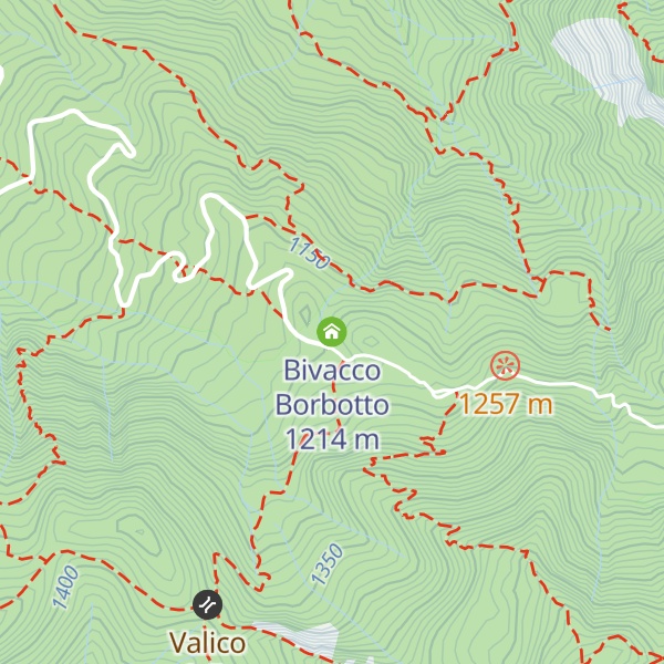 Map of Bivacco Borbotto