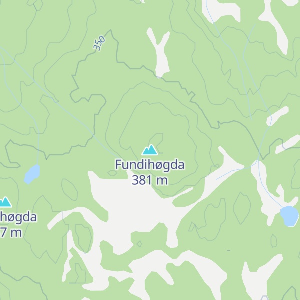 Map of Fundihøgda