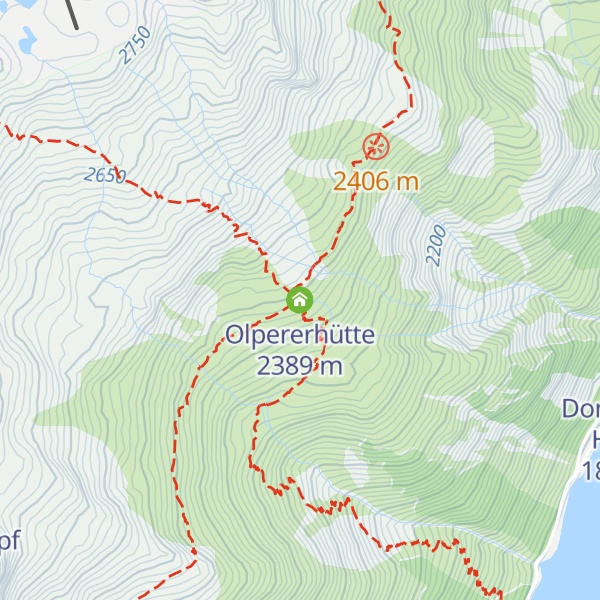 Map of Olpererhütte