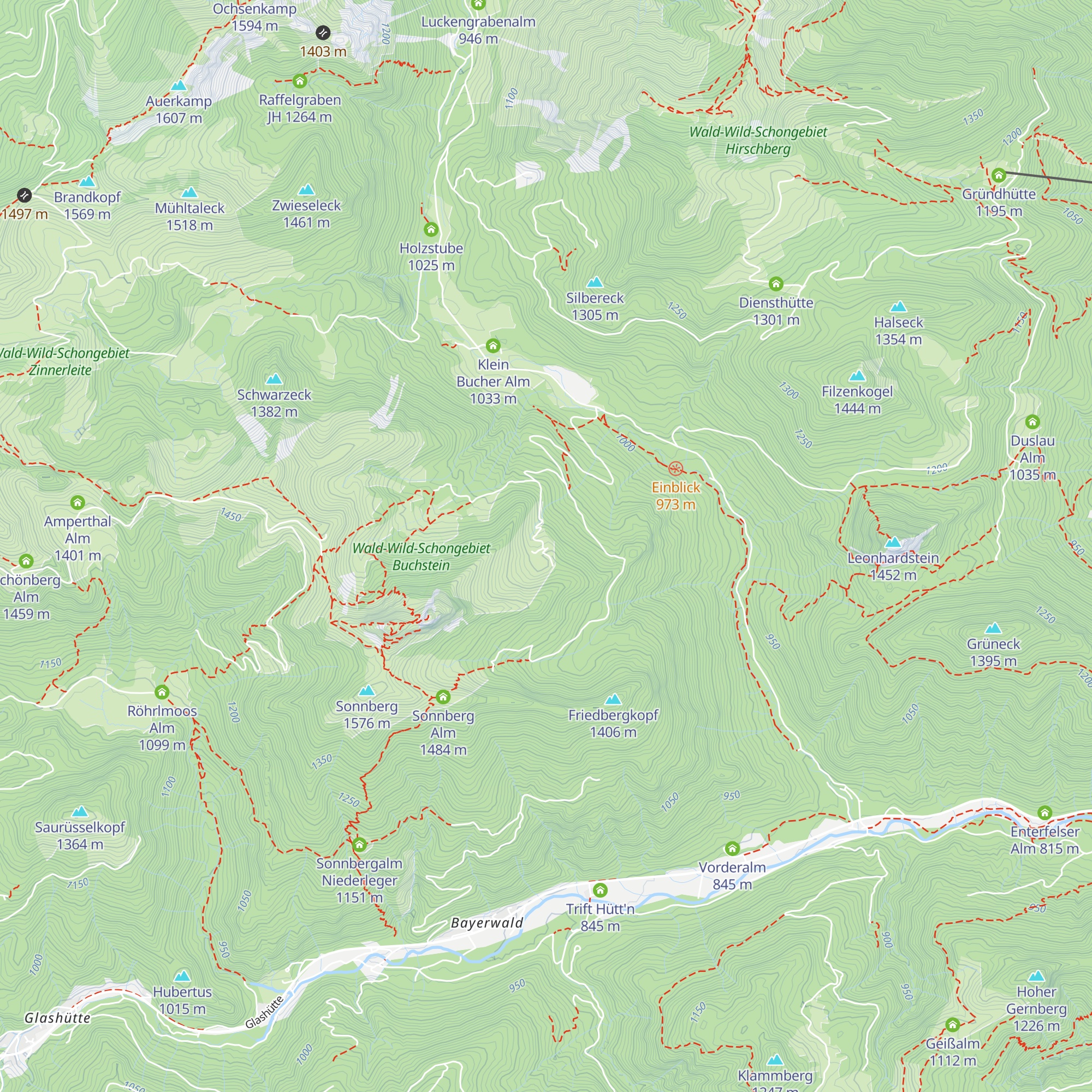 Bucheralm map
