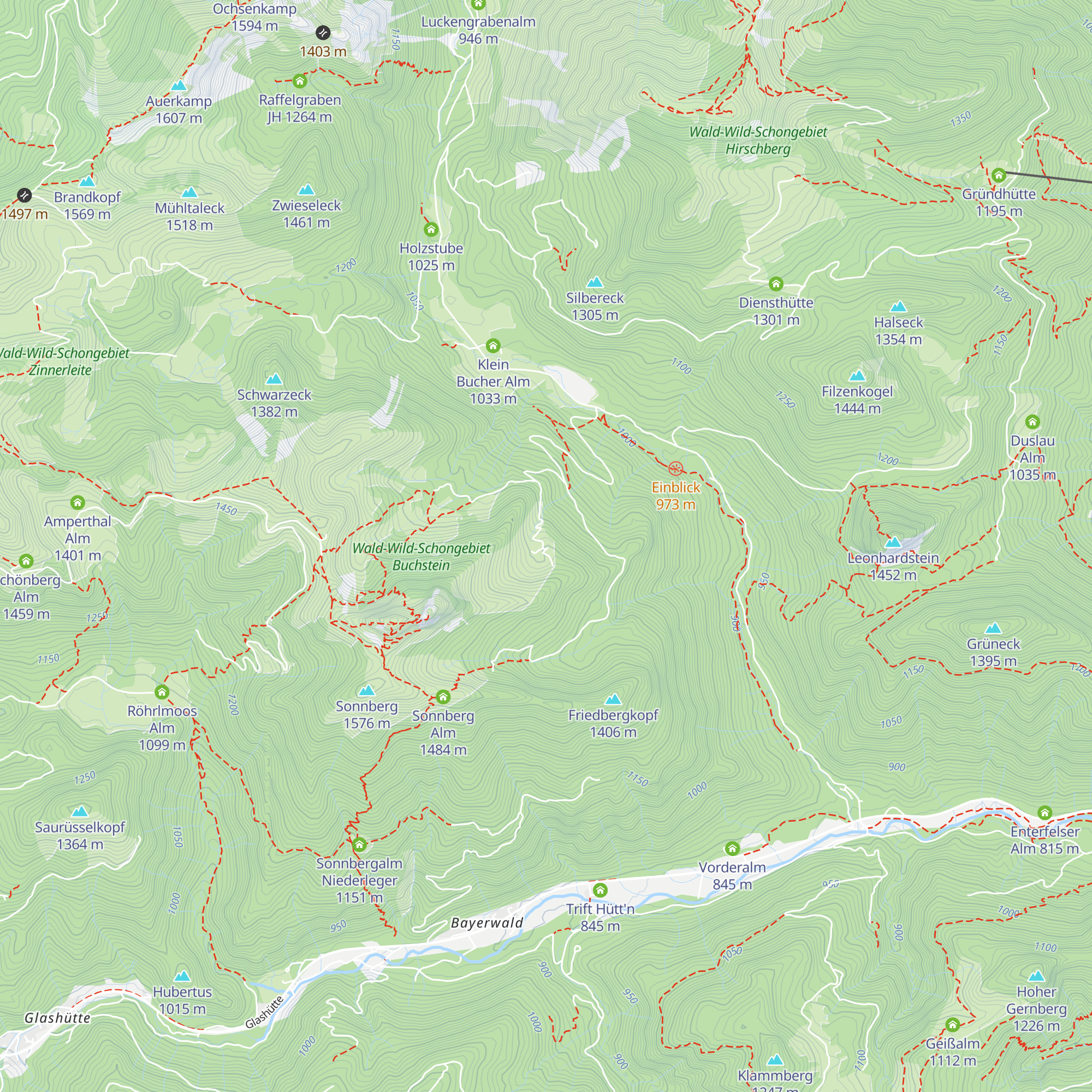 Bucheralm map