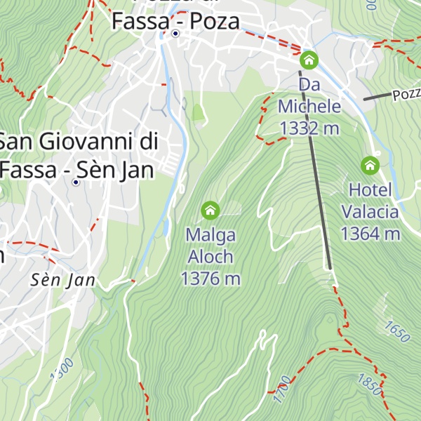 Map of Malga Aloch
