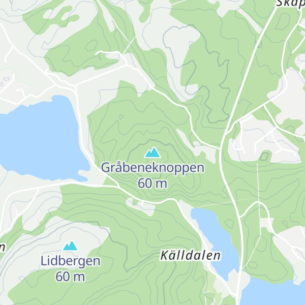 Map of Gråbeneknoppen