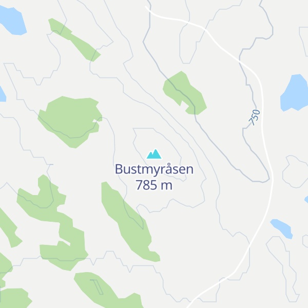 Map of Bustmyråsen