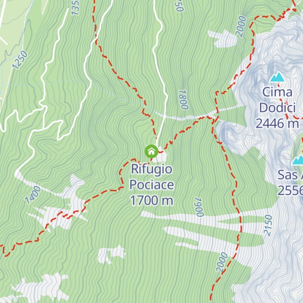 Map of Rifugio Pociace