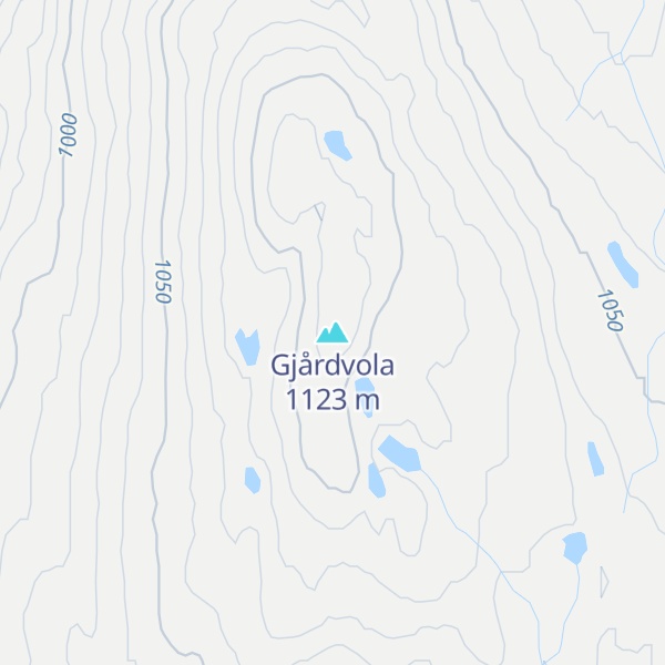 Map of Gjårdvola