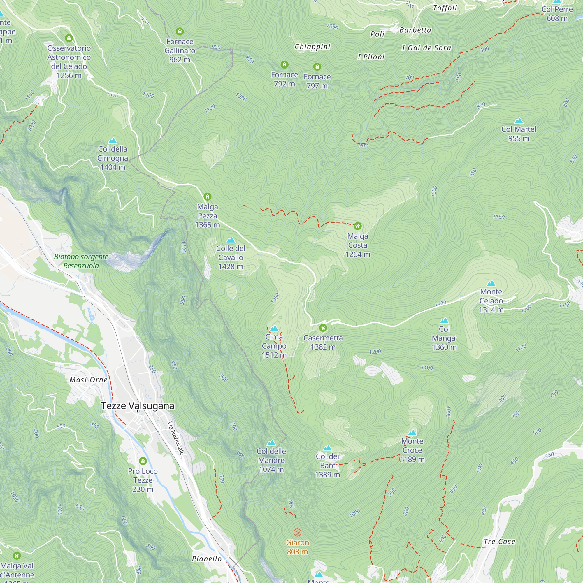 Malga Cima Campo map