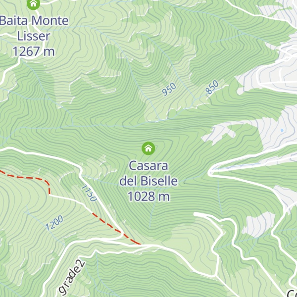 Map of Casara del Biselle