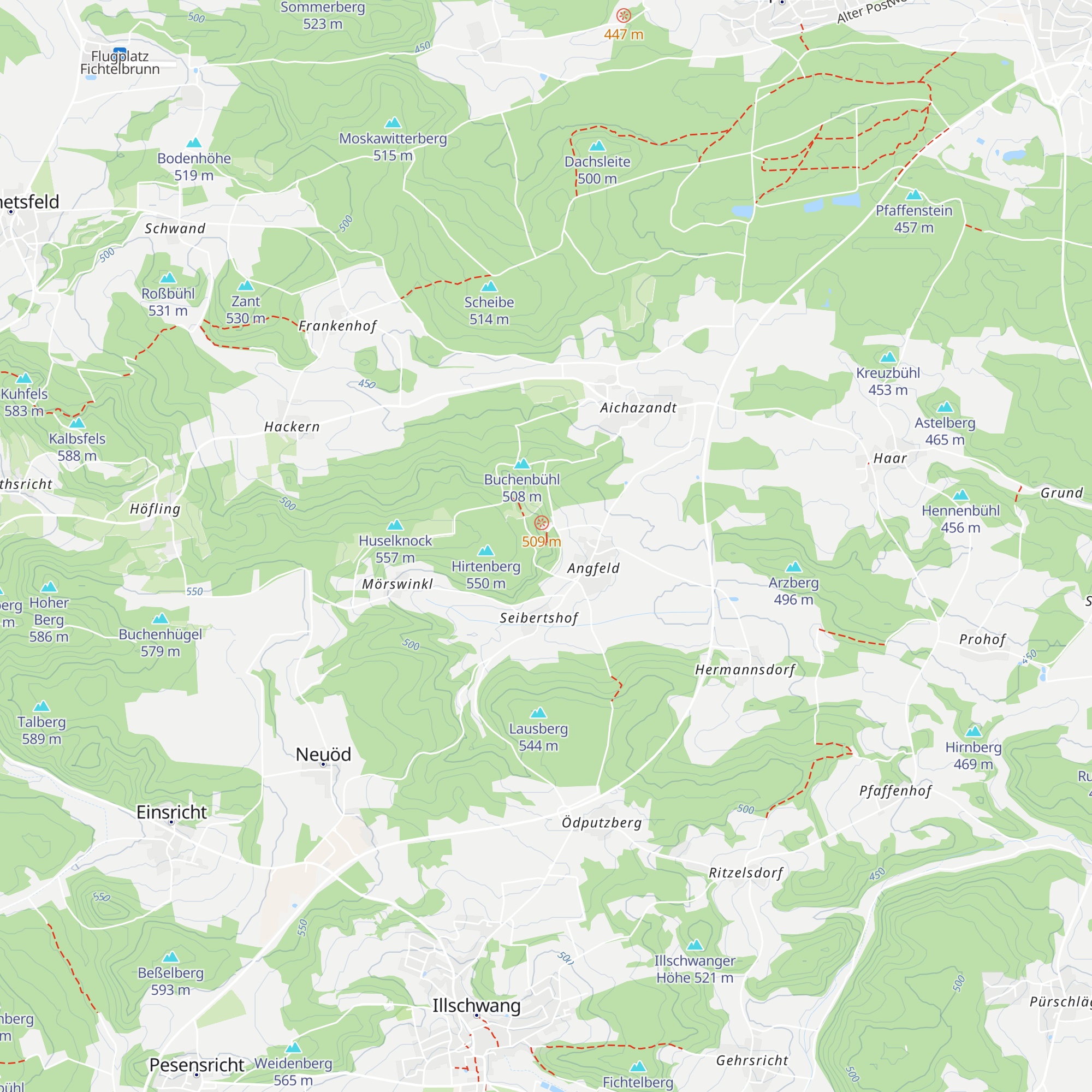Angfeldhütte map