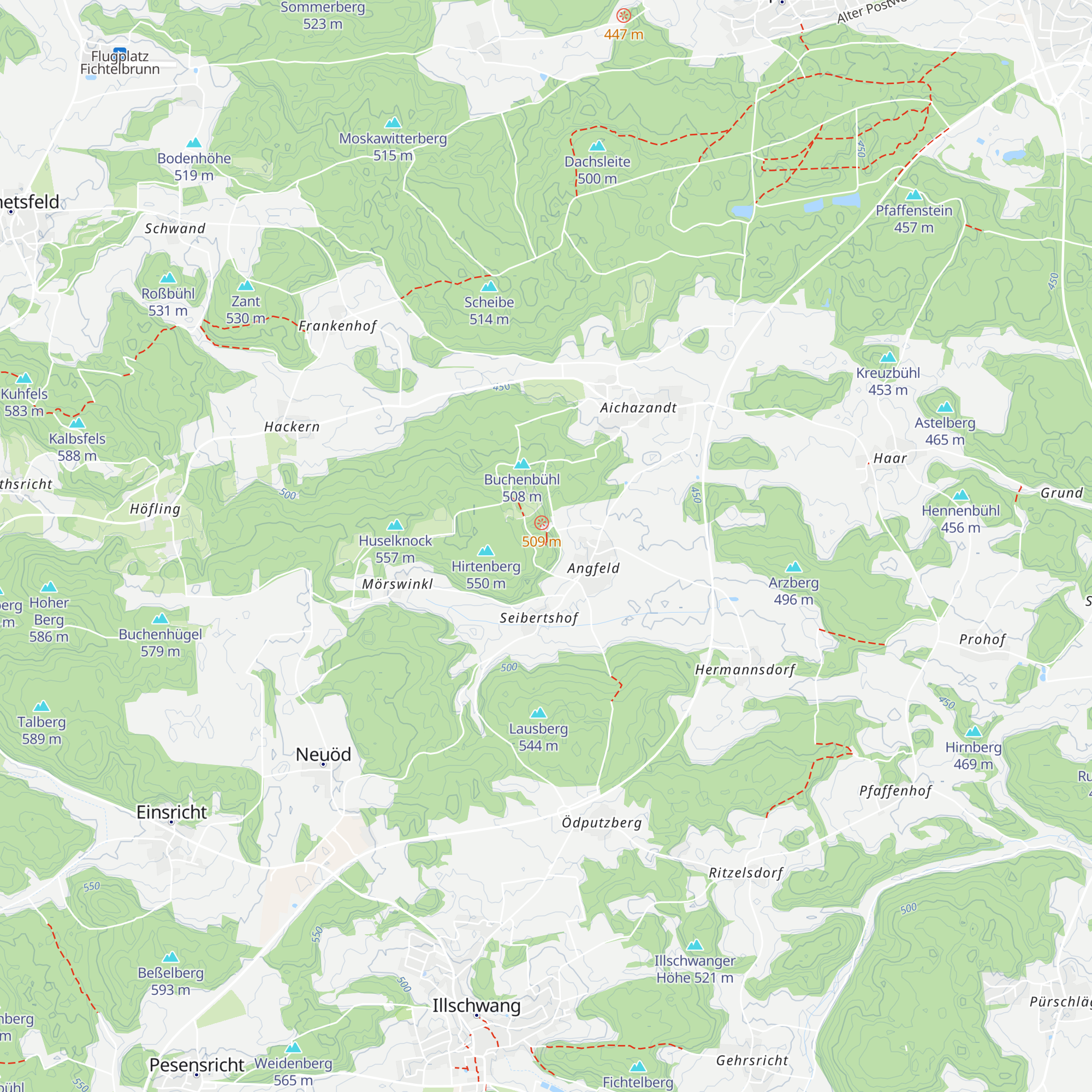 Angfeldhütte map
