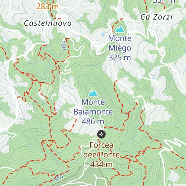 Map of Monte Baiamonte