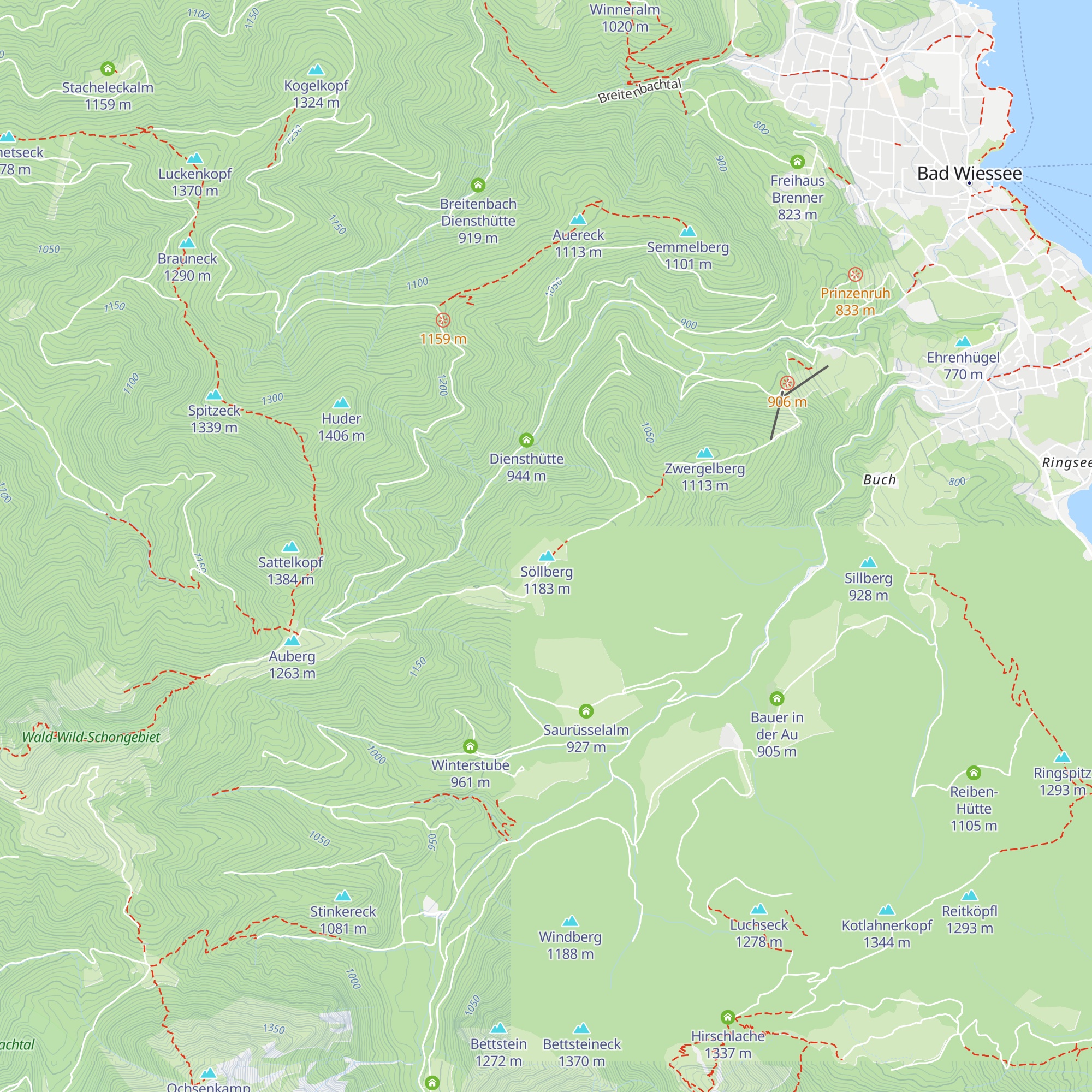 Waxlmoos-Alm map