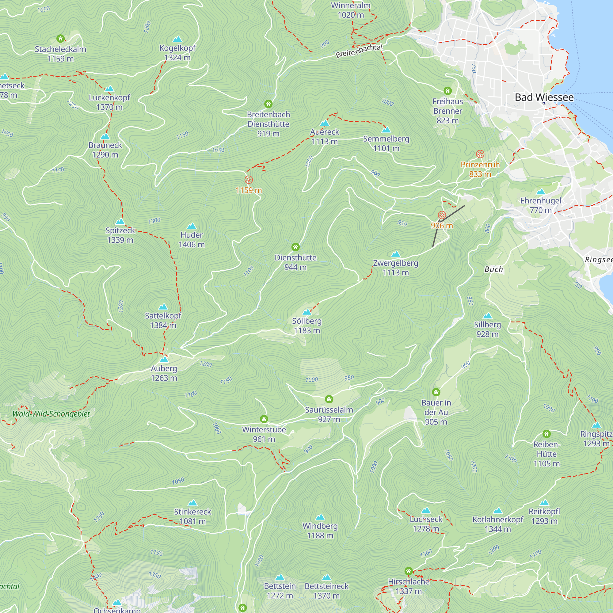 Waxlmoos-Alm map