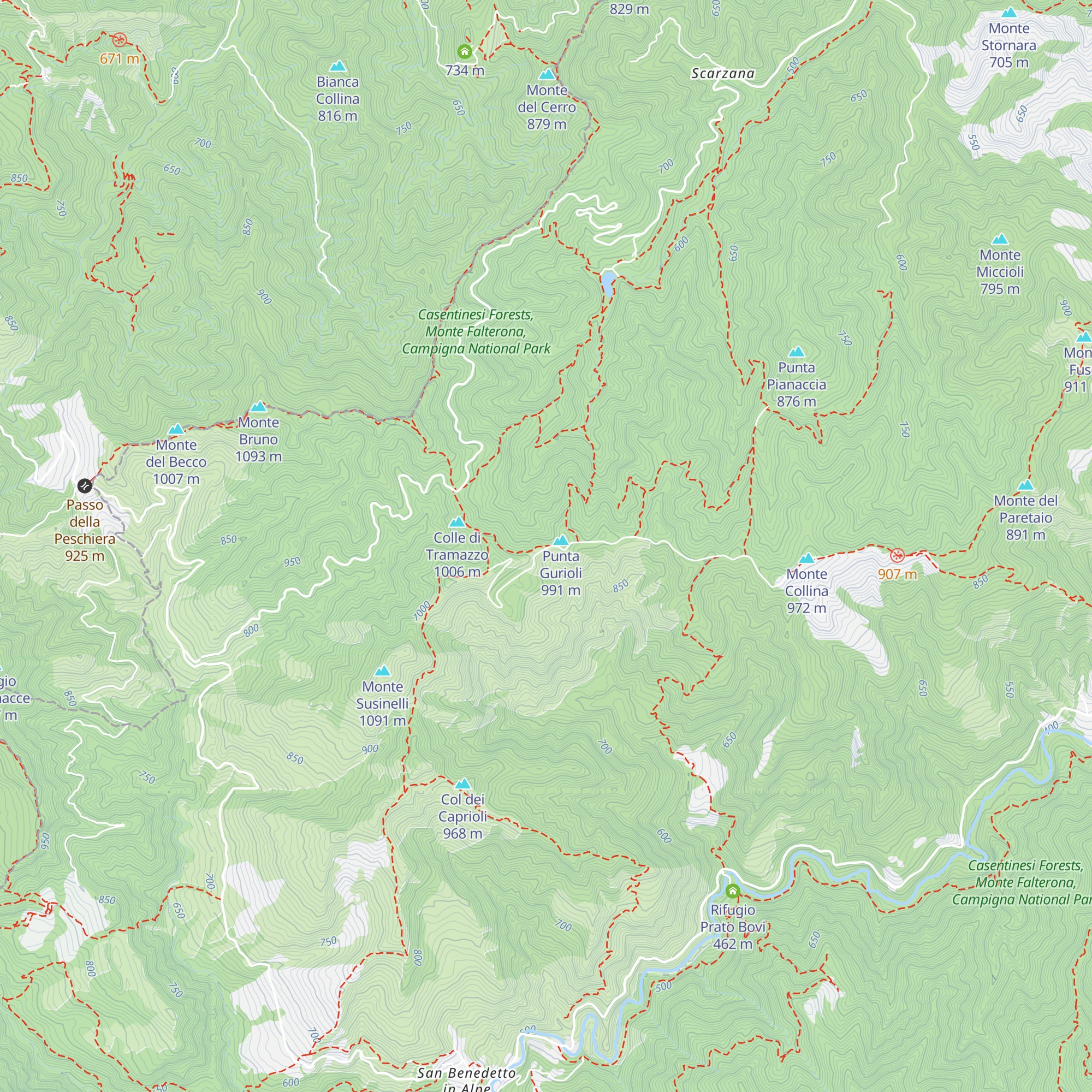 Capanno di Colla Gurioli map