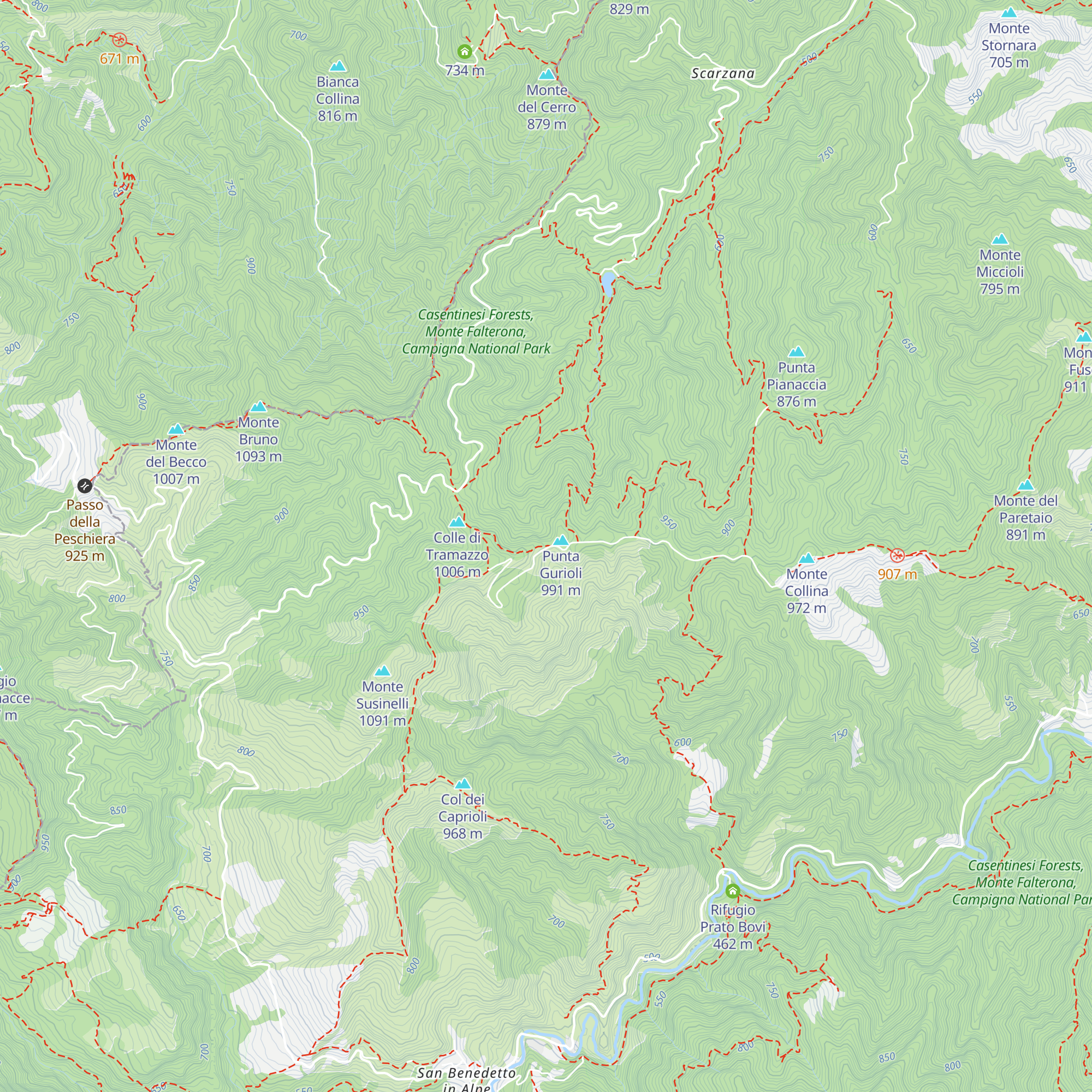 Capanno di Colla Gurioli map